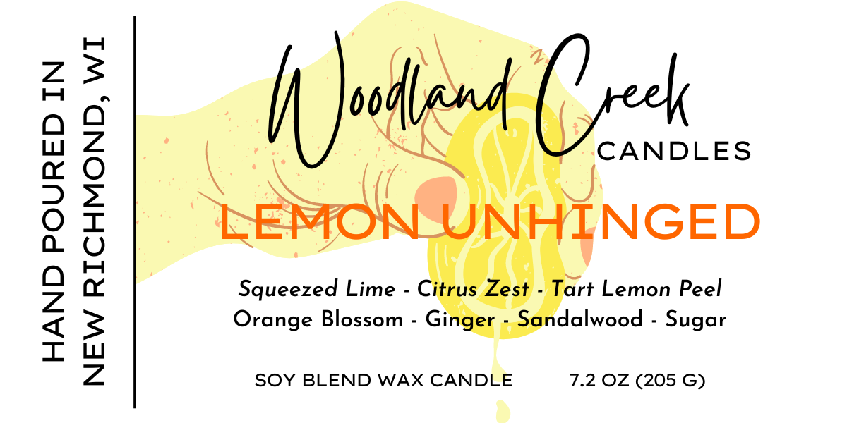 Lemon Unhinged Soy Blend Wax Candle