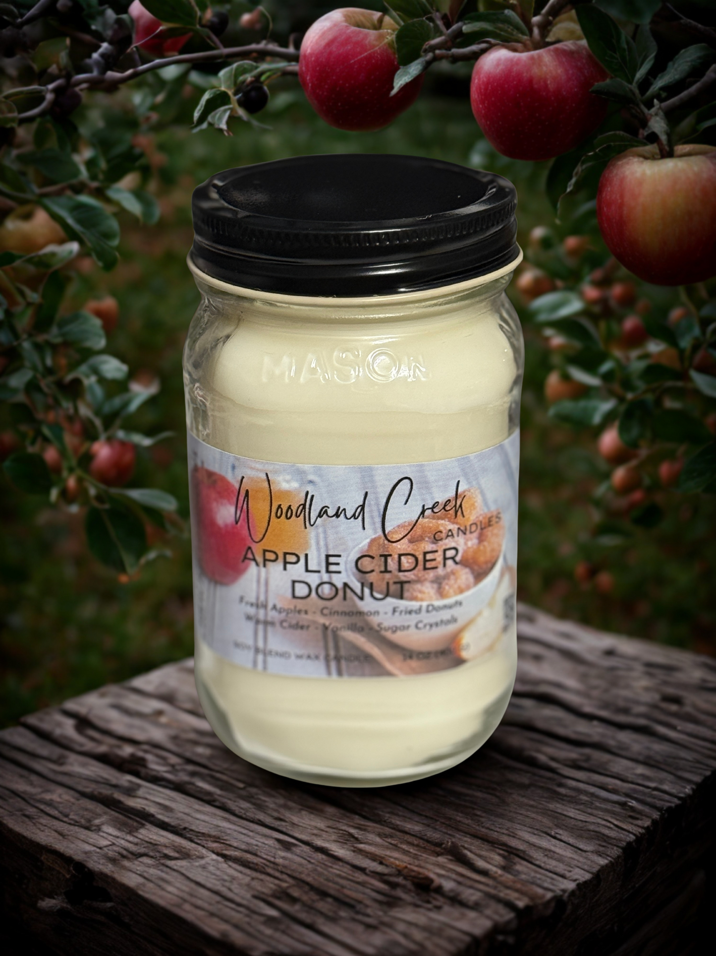 Apple Cider Donut Soy Blend Wax Candle (14 ounce)