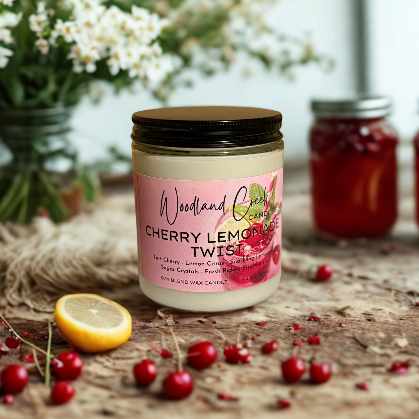 Cherry Lemonade Twist Soy Blend Wax Candle