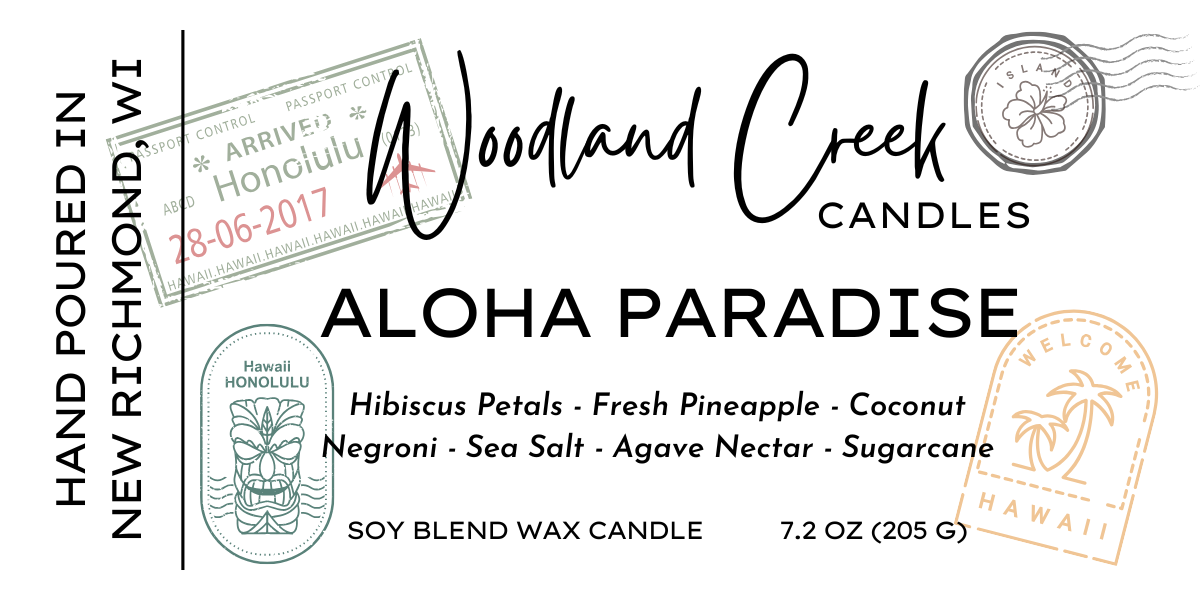 Aloha Paradise Soy Blend Wax Candle