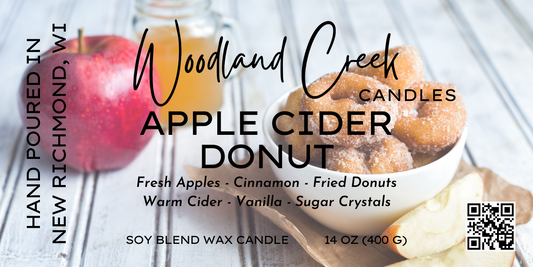 Apple Cider Donut Soy Blend Wax Candle (14 ounce)