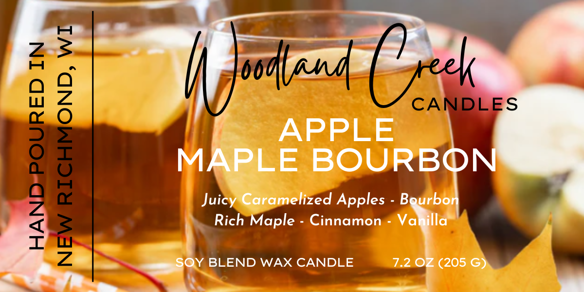 Apple Maple Bourbon Soy Blend Wax Candle