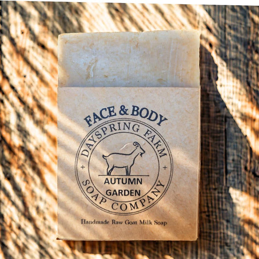 "Autumn Garden" - Artisan Goat Milk Soap with French Green Clay