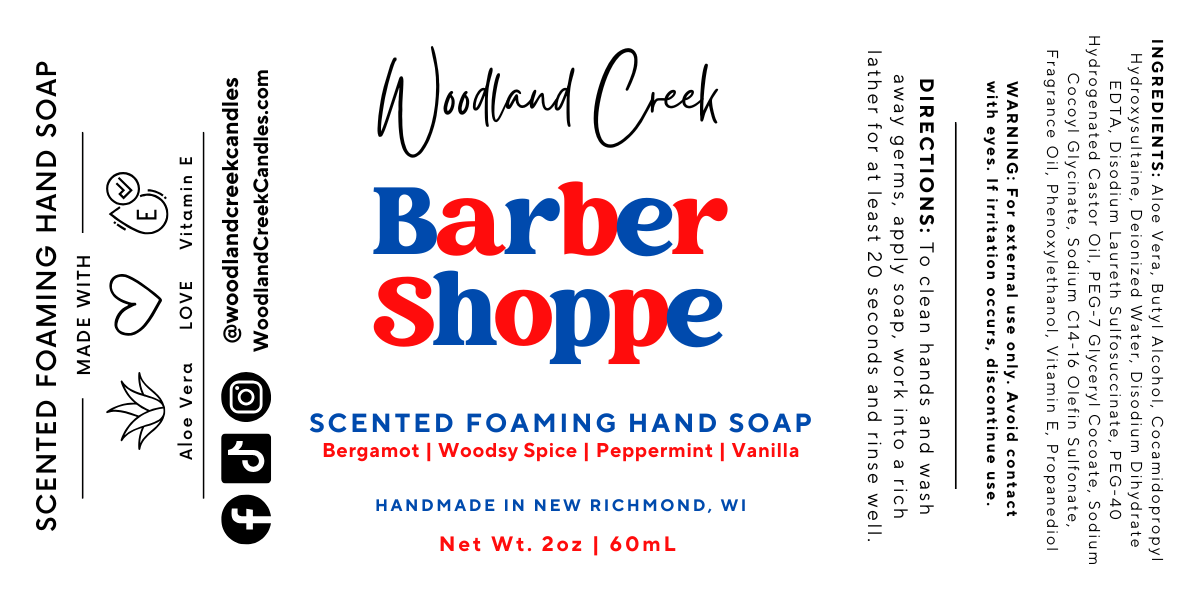 Barber Shoppe Scented Foaming Hand Soap