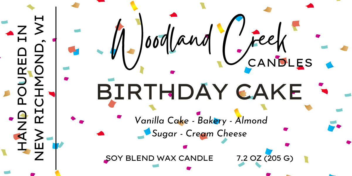 Birthday Cake Soy Blend Wax Candle