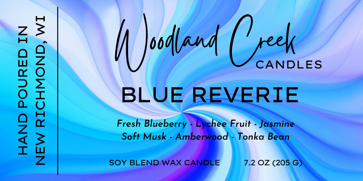 Blue Reverie Soy Blend Wax Candle