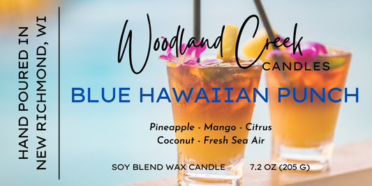 Blue Hawaiian Punch Soy Blend Wax Candle