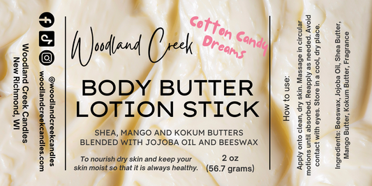 Cotton Candy Dreams Body Butter Lotion Stick