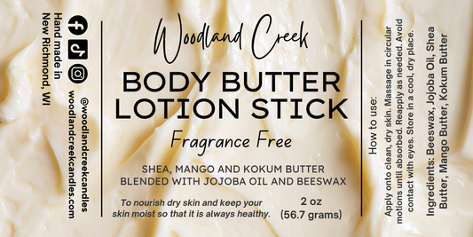 Fragrance Free Body Butter Lotion Stick