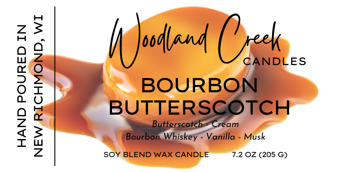 Bourbon Butterscotch Soy Blend Wax Candle