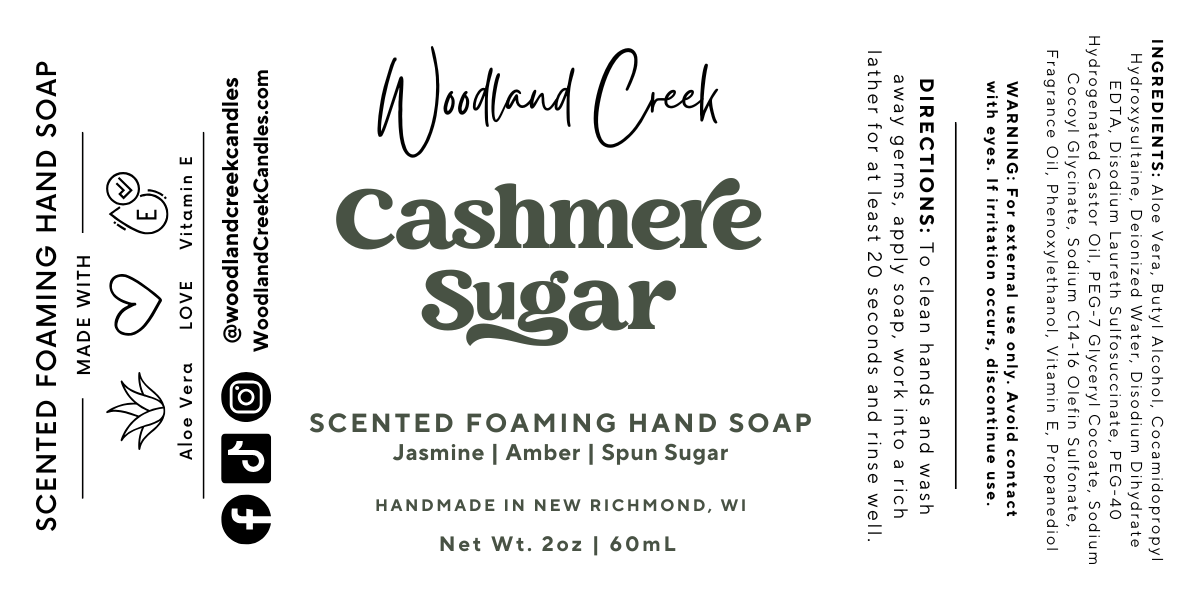 Cashmere Sugar Scented Foaming Hand Soap