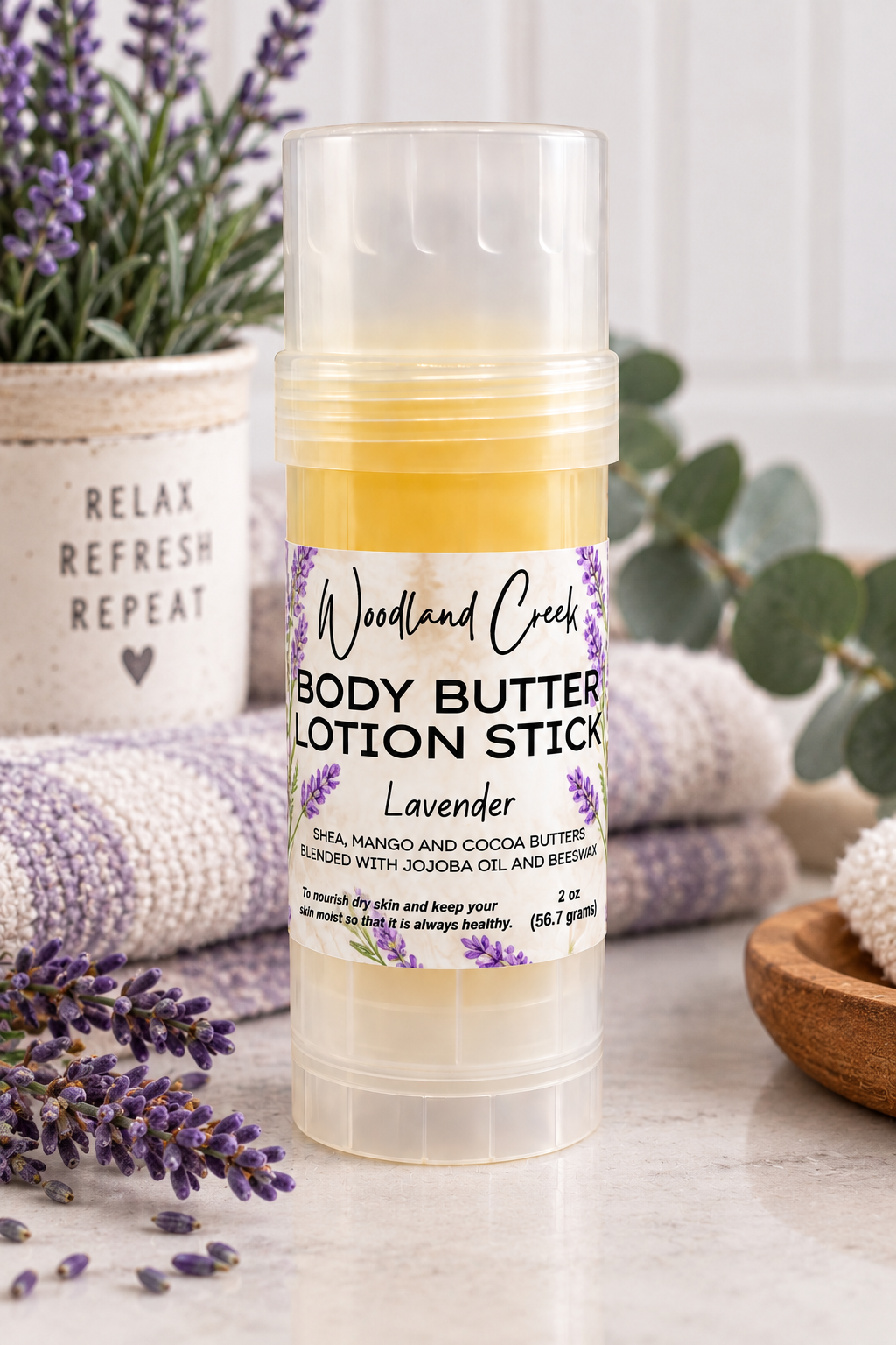 Lavender Body Butter Lotion Stick