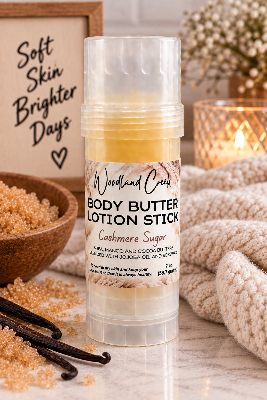 Cashmere Sugar Body Butter Lotion Stick