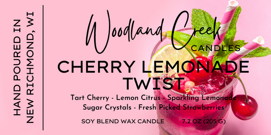 Cherry Lemonade Twist Soy Blend Wax Candle