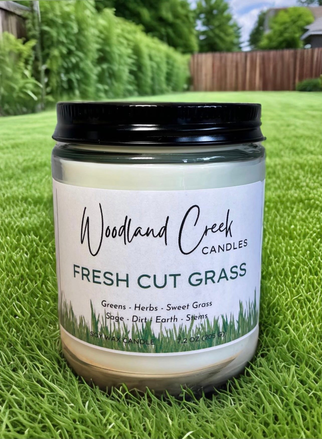 Fresh Cut Grass Soy Blend Wax Candle