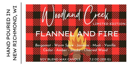 Flannel and Fire Soy Blend Wax Candle **LIMITED RELEASE**