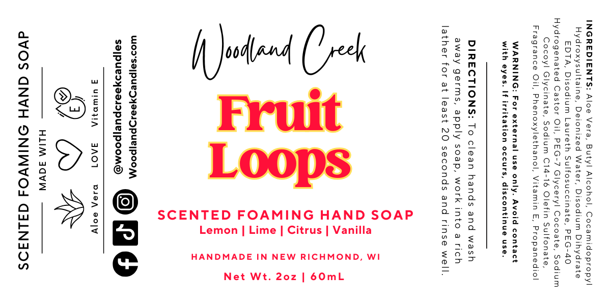 Fruit Loops Scented Foaming Hand Soap