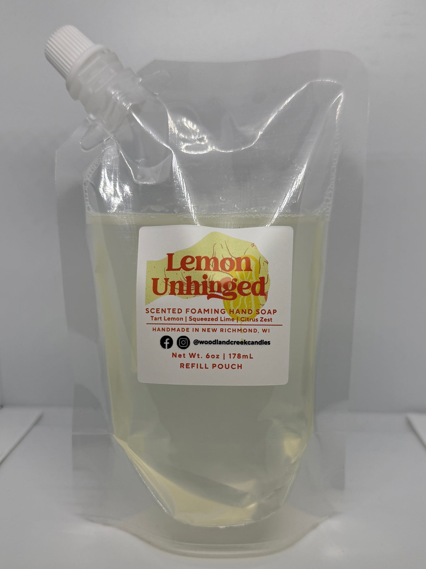 Lemon Unhinged Scented Foaming Hand Soap REFILL POUCH