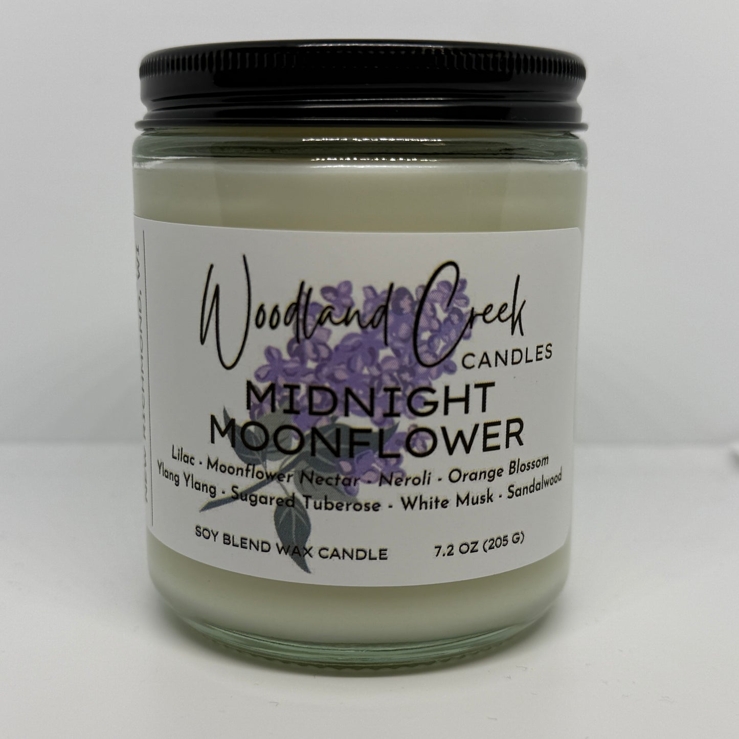 Midnight Moonflower Soy Blend Wax Candle