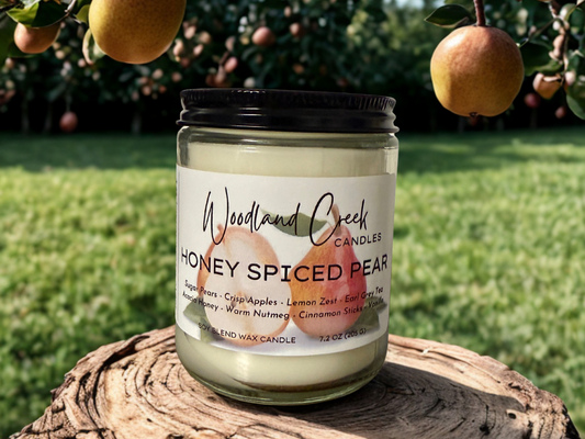 Honey Spiced Pear Soy Blend Wax Candle