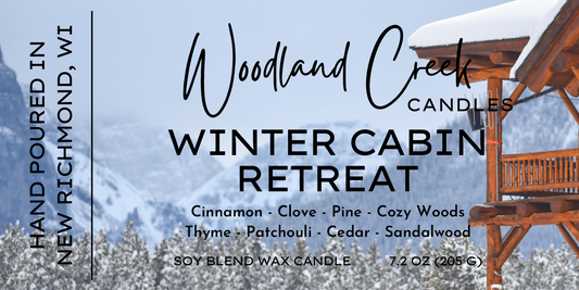 Winter Cabin Retreat Soy Blend Wax Candle **LIMITED RELEASE**