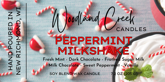 Peppermint Milkshake Soy Blend Wax Candle