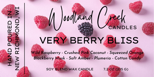 Very Berry Bliss Soy Blend Wax Candle