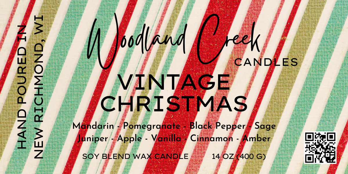 Vintage Christmas Soy Blend Wax Candle (14 ounce)