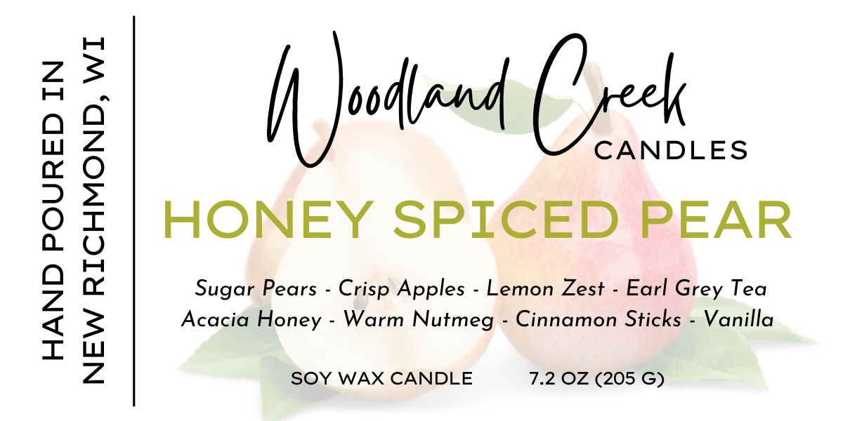 Honey Spiced Pear Soy Blend Wax Candle