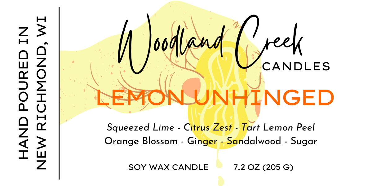 Lemon Unhinged Soy Wax Candle