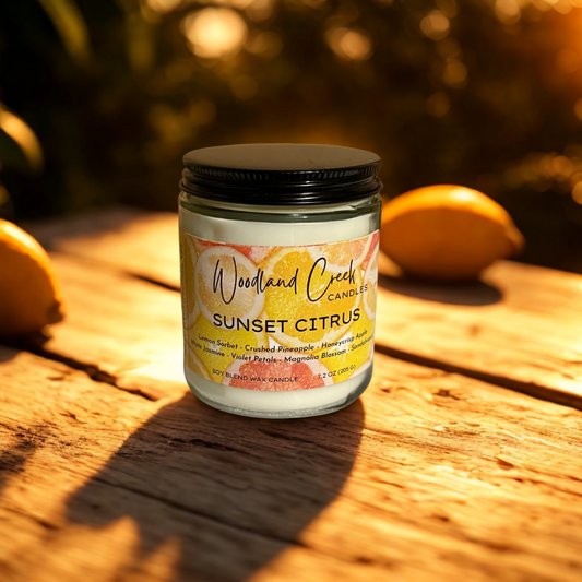 Sunset Citrus Soy Blend Wax Candle