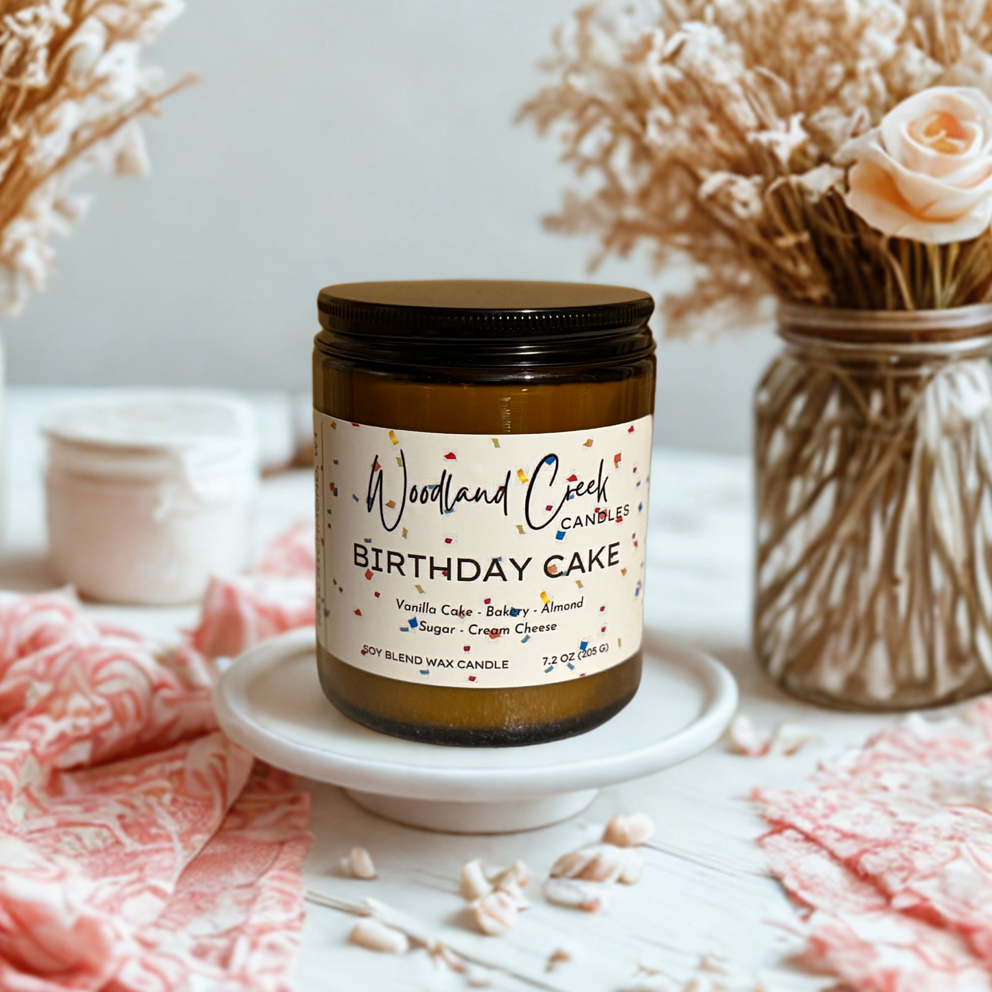 Birthday Cake Soy Blend Wax Candle